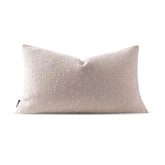 Designer Modern Gray Lumbar Pillow For Sale - Image 4 of 6