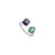 American 2.92 Ct Natural Emerald & Sapphire Toi Et Moi Ring in 18k Gold Size 5.5 For Sale - Image 3 of 13