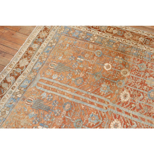 Early 20th Century Zabihi Collection Tribal Persian Square Accent Rug - 5'3" x 6'8" For Sale In New York - Image 6 of 10