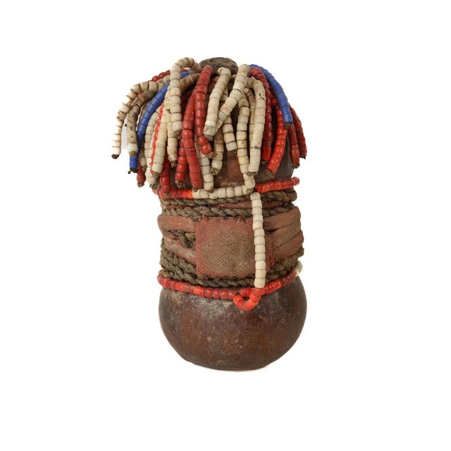 Early 20th Century Early 20th Century Nyamwezi Beaded Fertility Doll Gourd Tanzania For Sale - Image 5 of 8