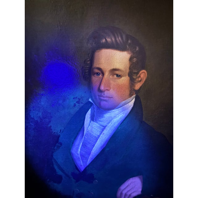 Black American School Late 28th Century Portrait of a Man For Sale - Image 8 of 8