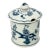 1950s Vintage Japanese Chinoiserie Meissen Blue Danube Lidded Jam Preserve Jar. For Sale