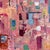 Patchwork Horizon 1 features a vibrant interplay of colors and textures, with bold strokes creating an abstract cityscape...