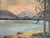 Folk Art Vintage Mountain Landscape Oil Painting on Board For Sale - Image 3 of 12