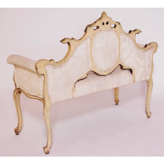 Wood 20th Century Louis XV Settee/Loveseat For Sale - Image 7 of 13