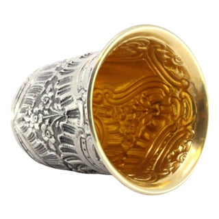 Silver Cup with Reliefs For Sale