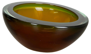 Large Murano Glass Shell Bowl, 1970s