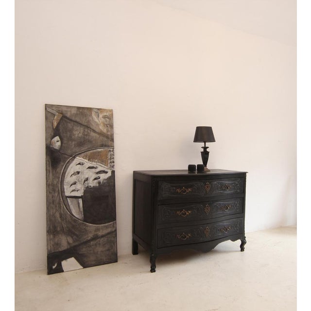 Antique Chest of Drawers in Carved Oak For Sale - Image 4 of 18