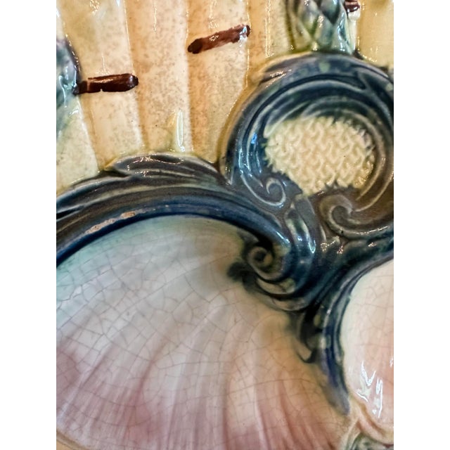 Late 19th Century Antique French Asparagus Plate For Sale - Image 5 of 7