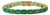 32.03Carat Octagon Zambian Emerald Byzantine Tennis Bracelet in 18k Yellow Gold For Sale