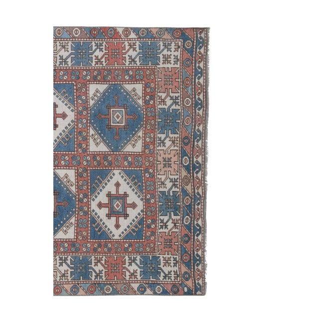1970s Vintage Turkish Oushak Rug 4'10" X 6'12" For Sale - Image 5 of 12