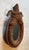 Oval Mirror Horse Collar in Rope and Leather by Audoux Minet For Sale - Image 6 of 12