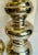 Brass Vintage Pair of Brass 25" Tall Floor Candle Holder Candle Stands For Sale - Image 8 of 12