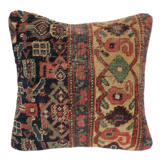 Handwoven Made From Antique Rug Pillow Cover -20'' X 20'' For Sale