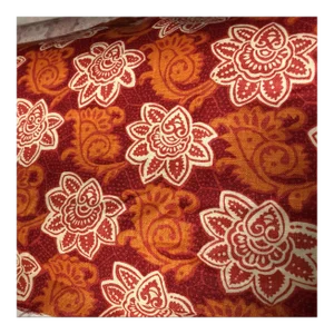 Tyler Hall Orange Patterned Fabric