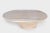 Modern Modern White Oval Block Coffee Table For Sale - Image 3 of 6