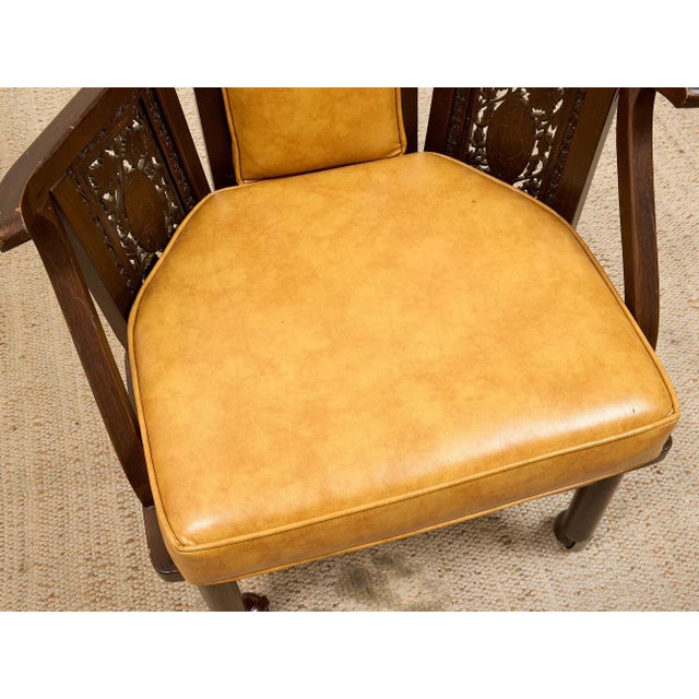 Mid 20th Century Orange Vintage Mid Century Armchairs For Sale - Image 5 of 12
