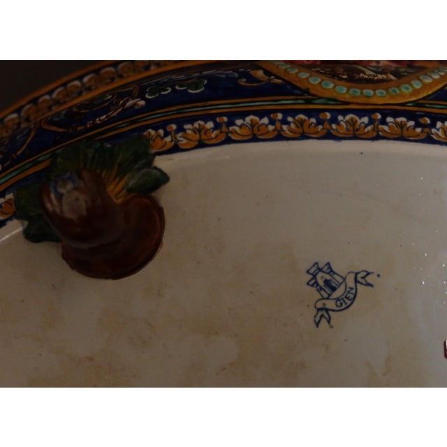 Table Planter from Gien, 1890s For Sale - Image 3 of 10