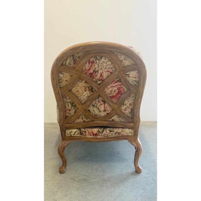 1990s Michael Thomas French Country Bergère Chair For Sale In Miami - Image 6 of 11