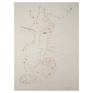 Salvador Dali, Tristan Le Fou, 1970, Original Etching For Sale