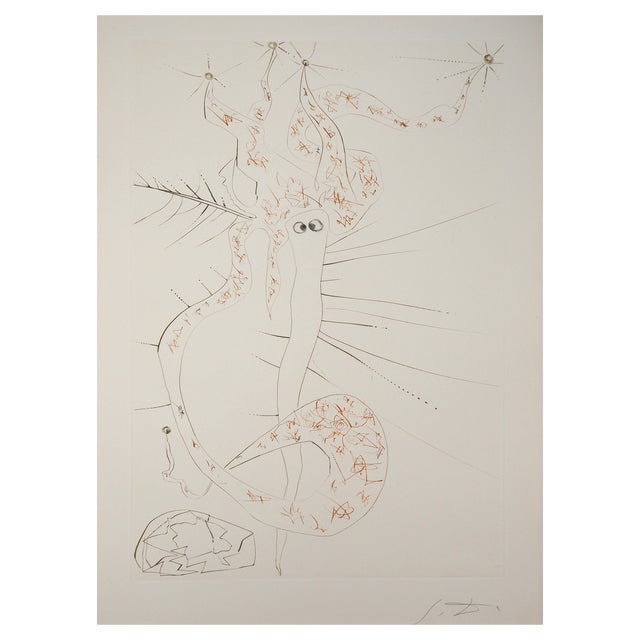 Salvador Dali, Tristan Le Fou, 1970, Original Etching For Sale