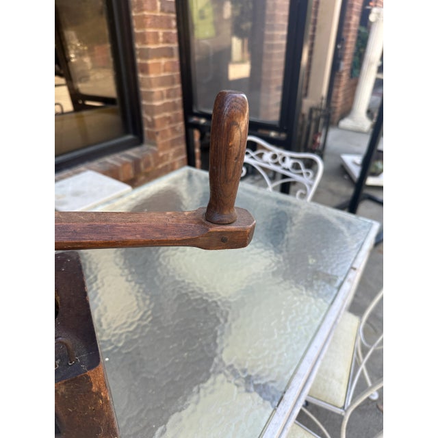 1970s Wooden Shelf Grinder Box For Sale - Image 9 of 11