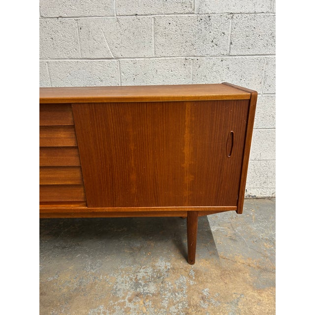 Mid 20th Century Nils Jonsson for Troeds Sweden - Teak Mid Century Modern Low Sideboard “Trio” 1960s For Sale - Image 5 of 12