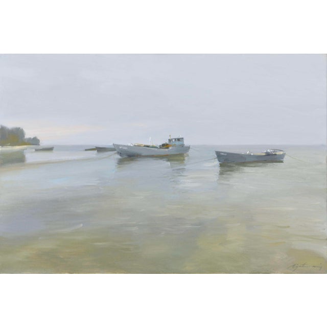Andris Gutmanis, After Fishing in Lapmezciems, 2025, Oil Painting on Canvas For Sale - Image 6 of 6