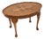 Figured Walnut Pie Crust Coffee Table, 1930s For Sale