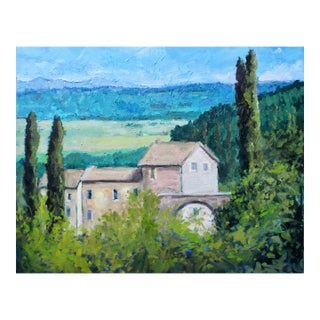 Italian Landscape Contemporary Oil Painting For Sale