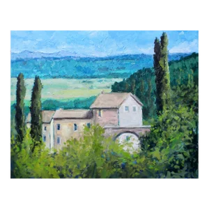 Italian Landscape Contemporary Oil Painting