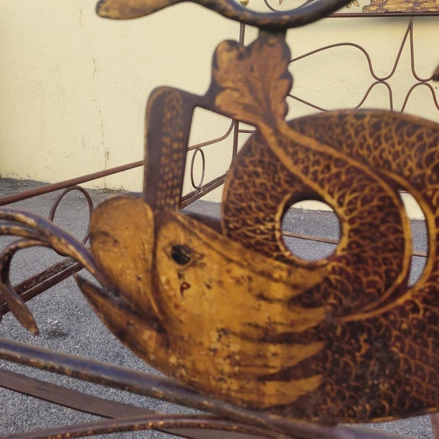 Genoese Bed in Painted Iron, 1800s For Sale - Image 18 of 18