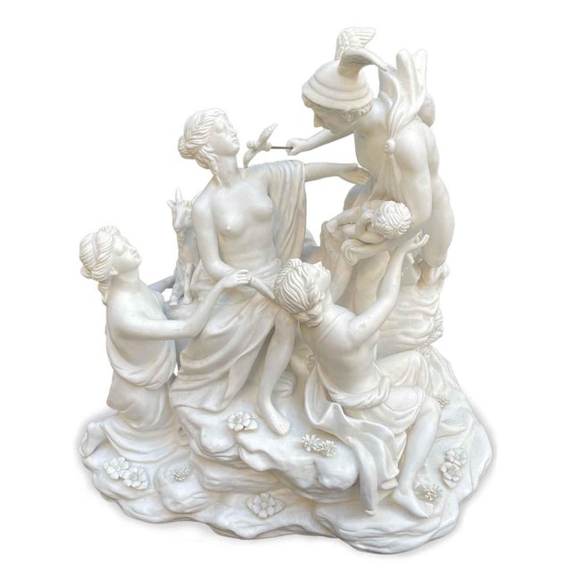 This triumph in biscuit porcelain dates back to the early 1900s. Biscuit porcelain is a special manufacturing technique...