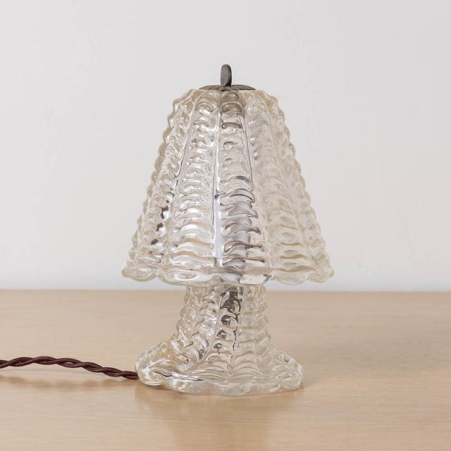 1940s Petite Murano Glass Lamp For Sale In Los Angeles - Image 6 of 12
