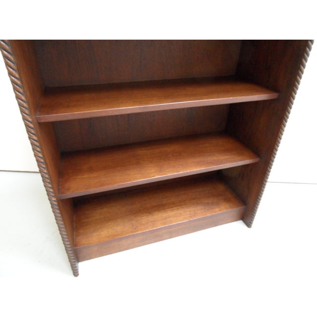Brown Vintage Open Bookcase, 1950s For Sale - Image 8 of 11