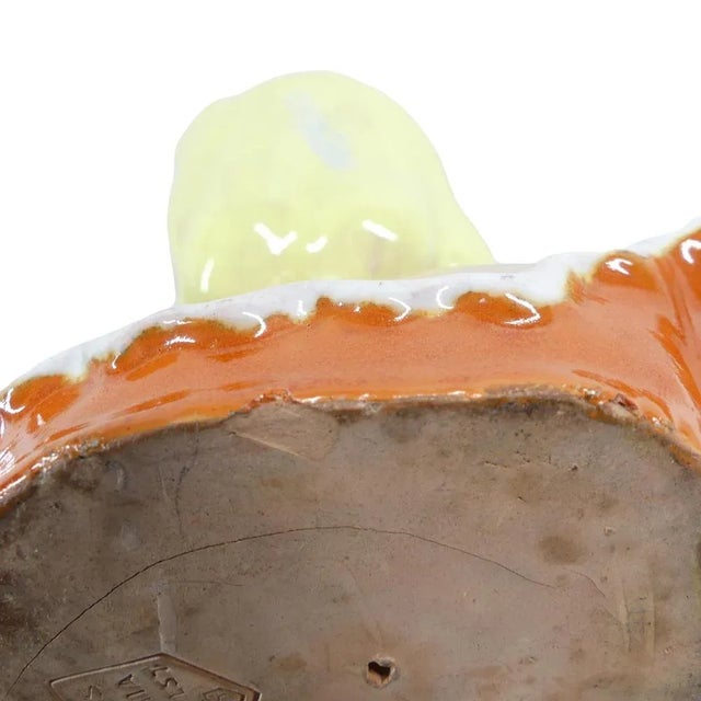 White Art Deco Ceramic Bust of Lady from Komlos Budapest For Sale - Image 8 of 9