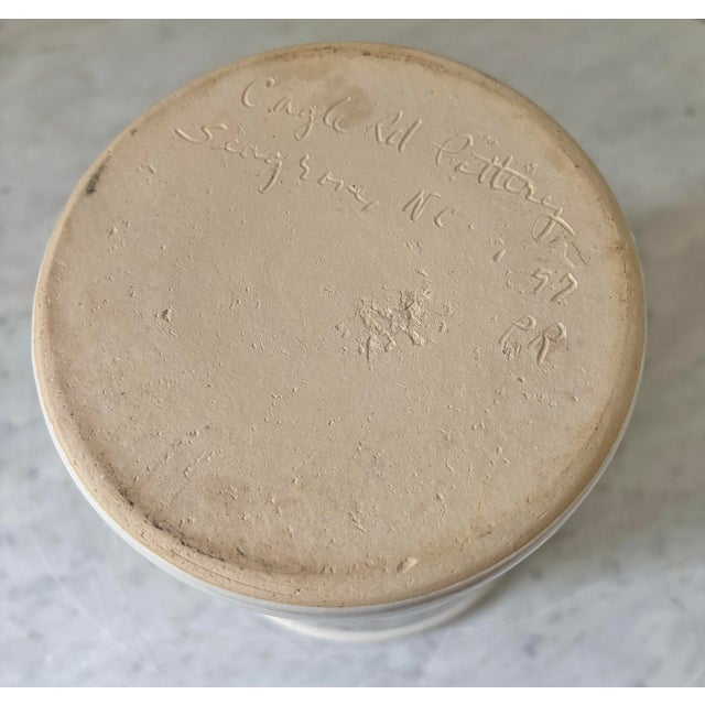 Ceramic 1990s Studio Pottery Utensil Holder, Signed For Sale - Image 7 of 8