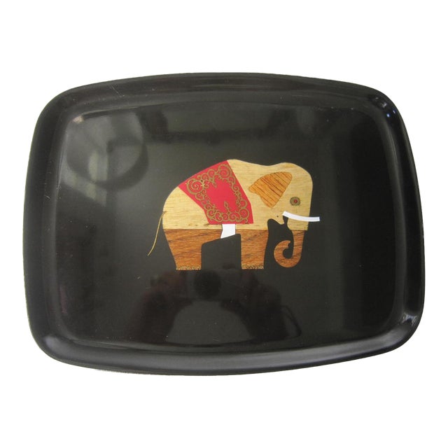 Vintage Courac Elephant Tray For Sale