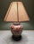 1980s Frederick Cooper Famille Orange Lamp W/Asian Floral Motif For Sale - Image 12 of 12