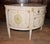 French Louis XV Painted Demi Lune Cabinet For Sale - Image 3 of 14