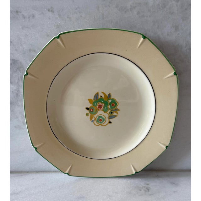 Set of 4 Vintage Art Moderne Dinner Plates by Baker & Co For Sale - Image 4 of 14