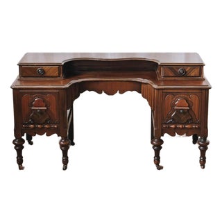 Antique Jacobean Vanity Desk For Sale