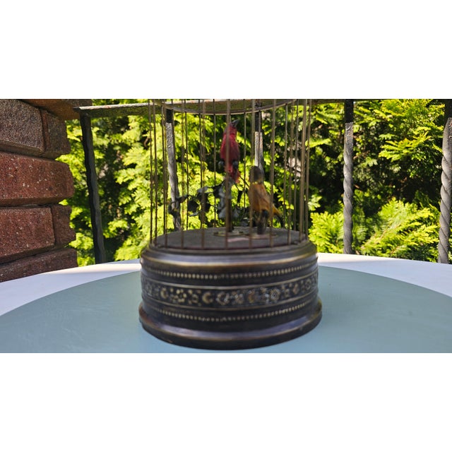 Art Nouveau Brass Cage by Karl Griesbaum, 1890s For Sale - Image 3 of 8