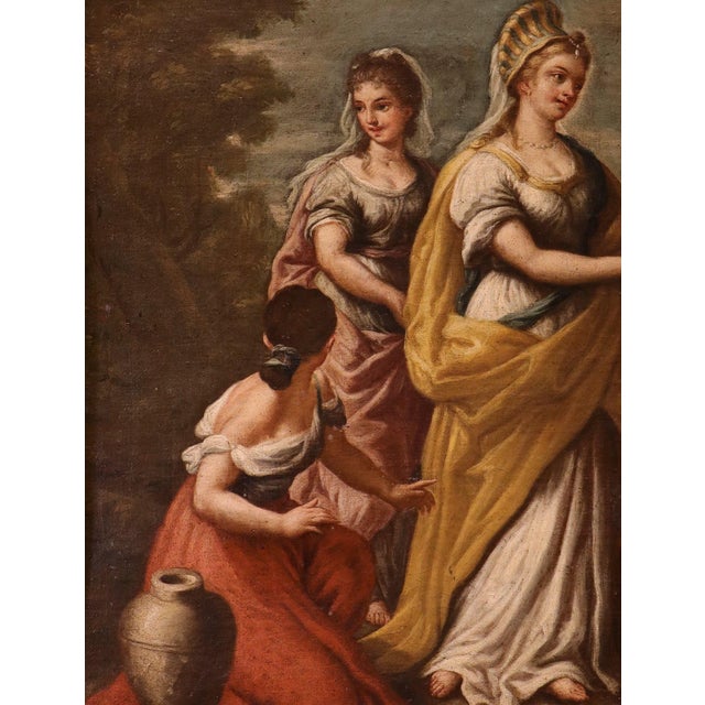 Baroque Rebecca at the Well Pietro Da Cortona, 1700s, Oil on Canvas For Sale - Image 3 of 16