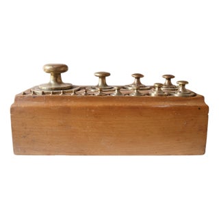 19th Century French Iron Weights (A) For Sale