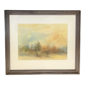 1970s Framed Pastel by Les Graff