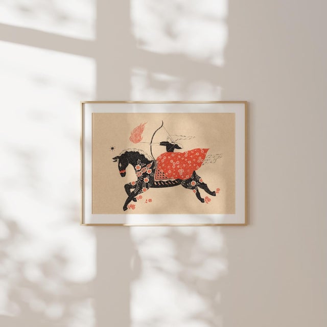 Figurative Contemporary Art Print by Sugimoto Sanae "Swift Horse" For Sale - Image 3 of 11