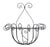 Vintage Wrought Iron Scrolled Wall Pocket Planter For Sale
