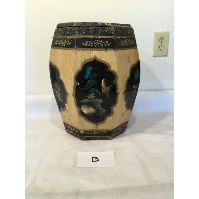 Boxes Octagon Vintage Wood Boxes - Set of 2 For Sale - Image 11 of 13