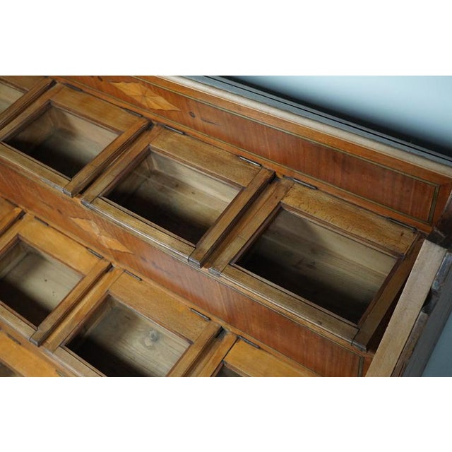 Large Dutch Beech Haberdashery Shop Cabinet, 1920s-1930s For Sale - Image 4 of 18